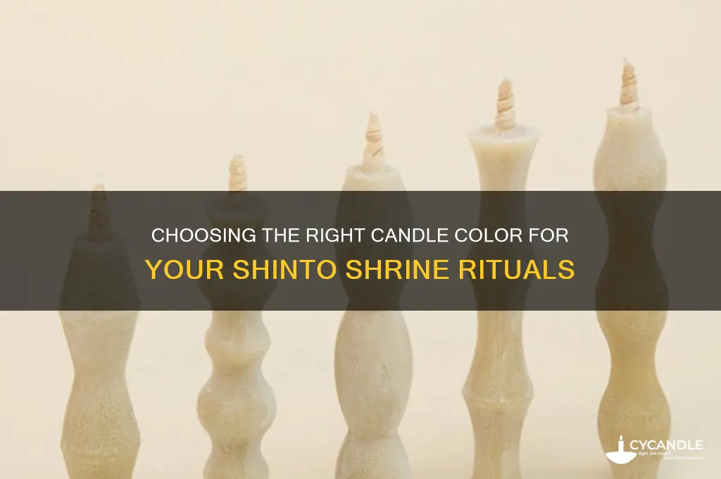 what color candle should i use for a shinto shrine