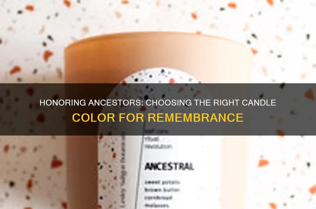 what color candle to burn for ancestors