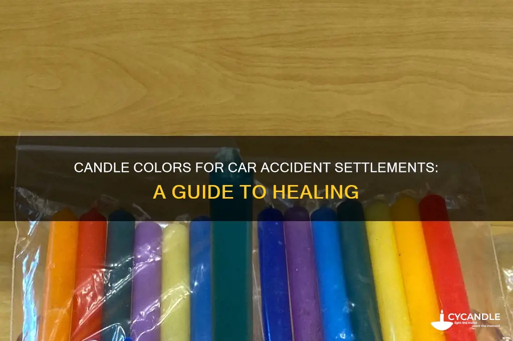 what color candle to burn for car accident settlement