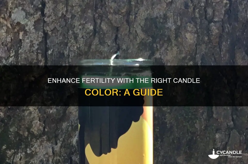 what color candle to burn for fertility