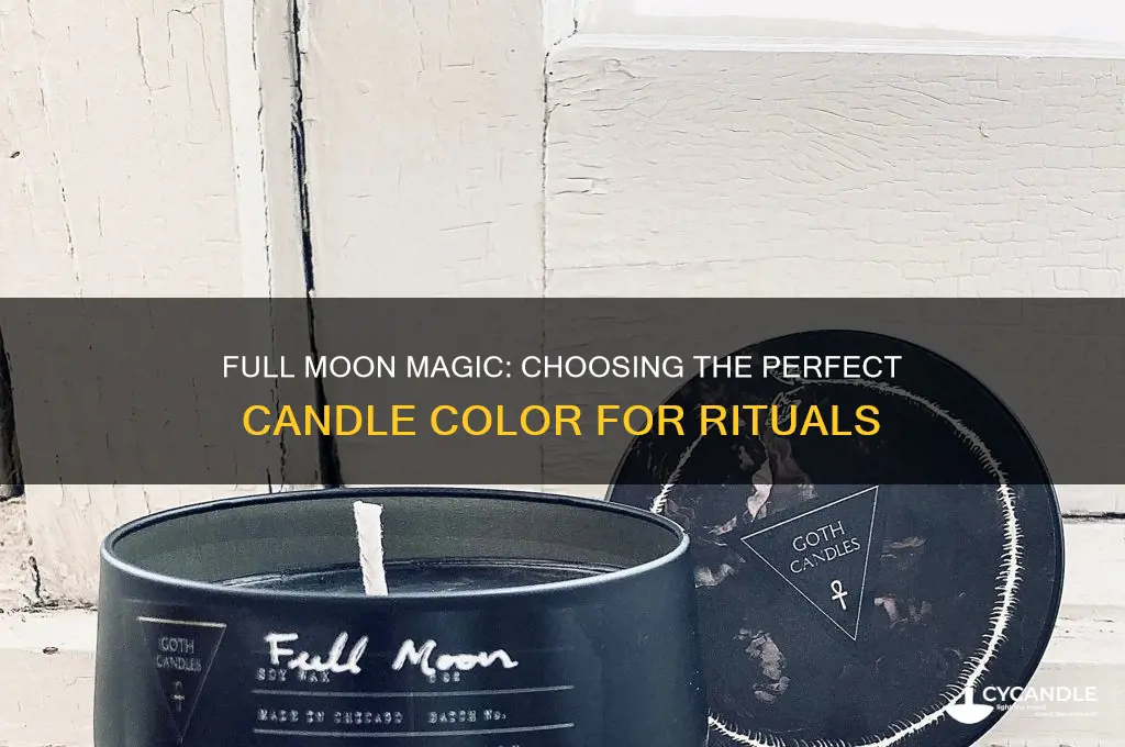 what color candle to burn for full moon