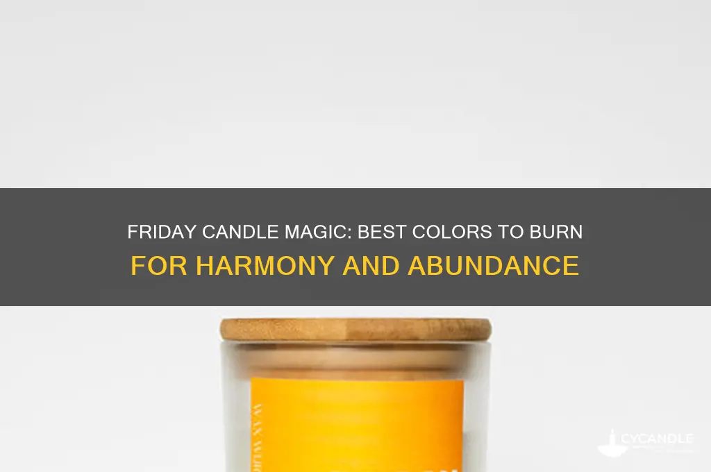 what color candle to burn on friday