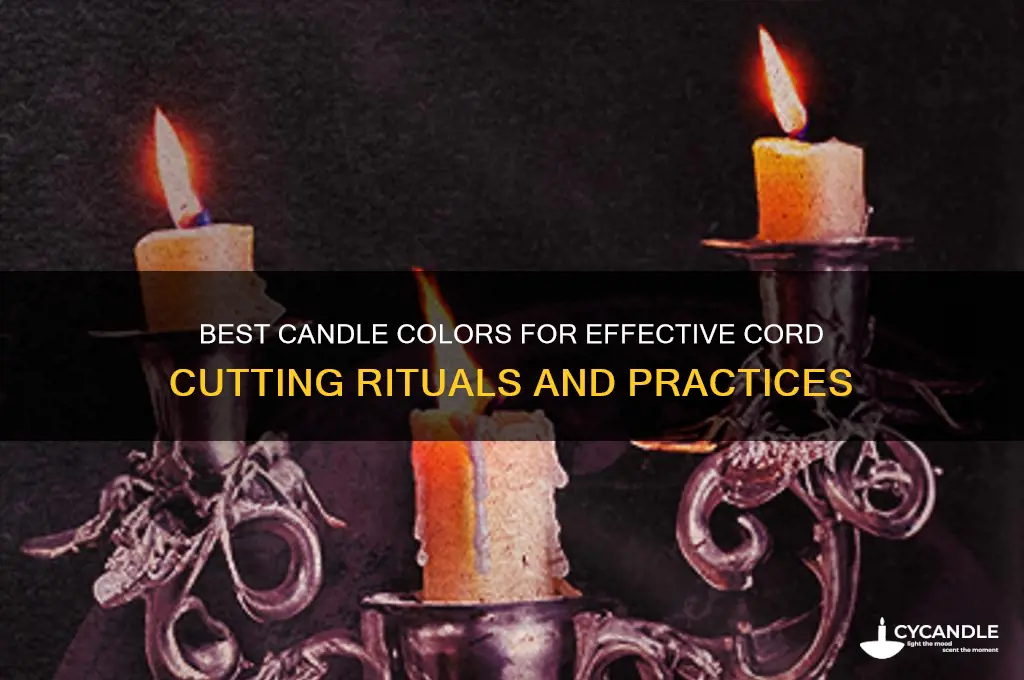 what color candle to use for cord cutting