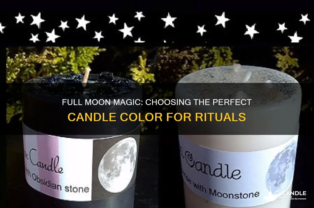 what color candle to use for the full moon
