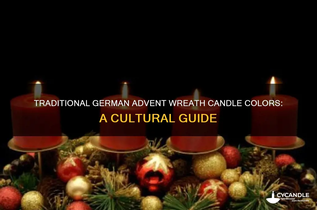 what color candles do germans use in advent wreaths