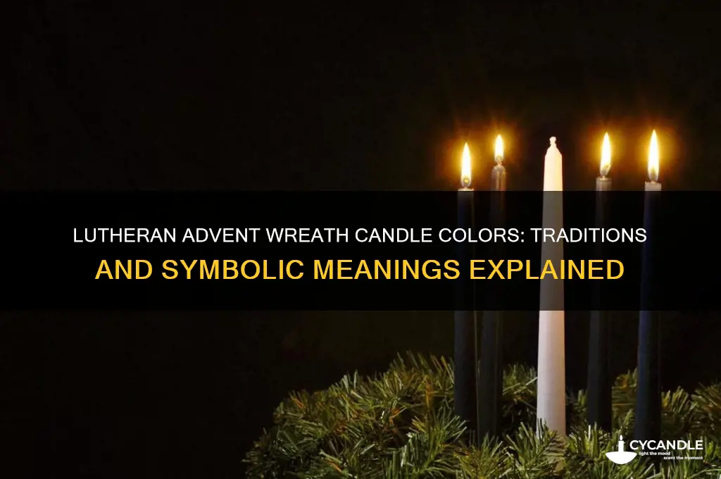 what color candles do luthern use in advent wreath