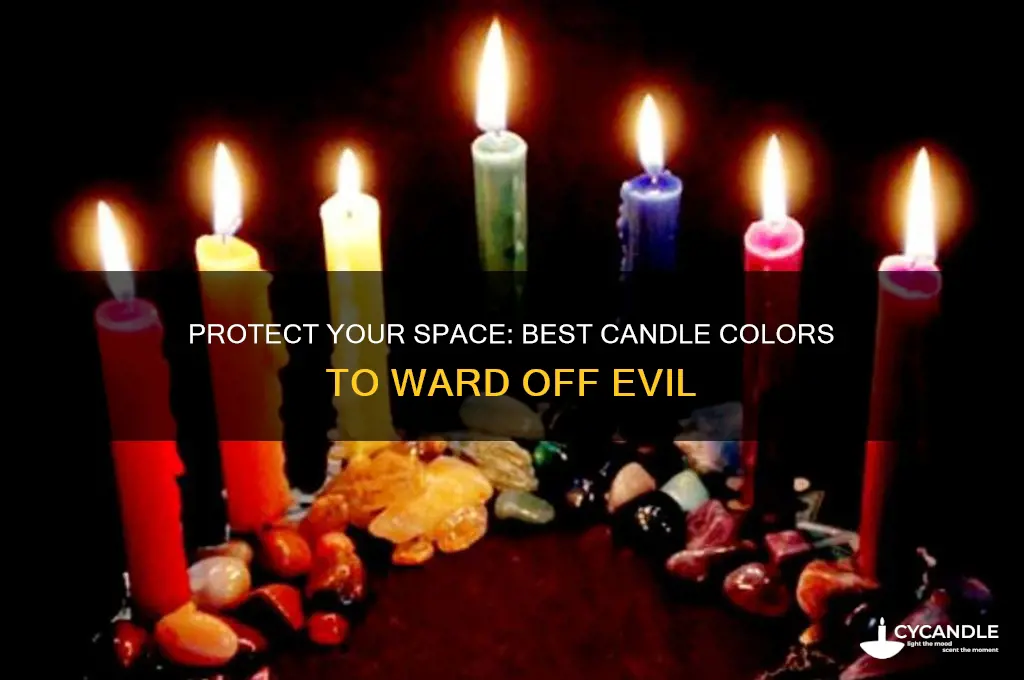 what color candles to burn to ward off evil