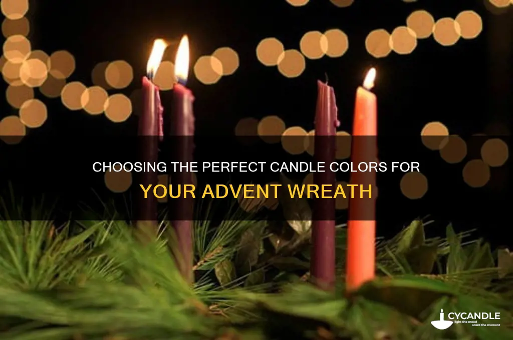 what color candles use for adveby wreath