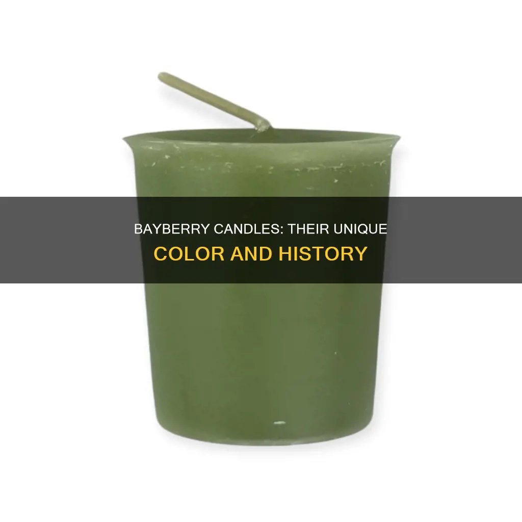 what color is a bayberry candle