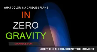 Candle Flames in Zero Gravity: What Color?