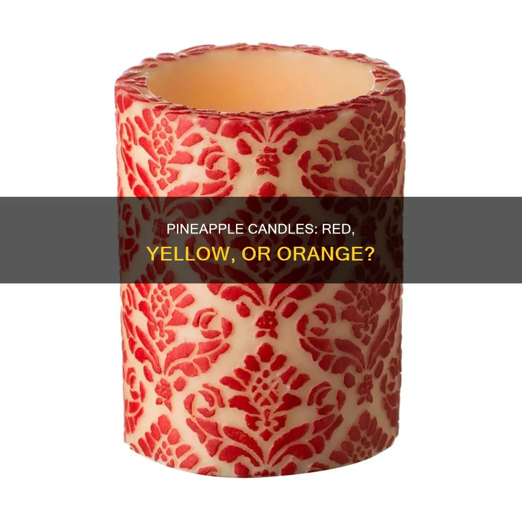 what color is a red pineapple candle