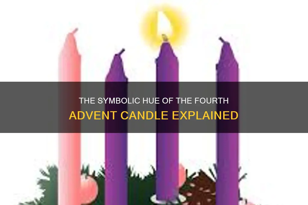 what color is the 4th advent candle