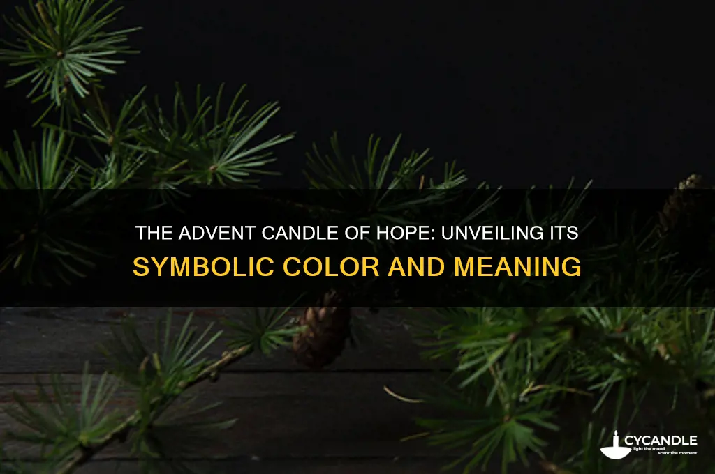 what color is the advent candle of hope