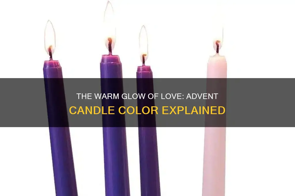 what color is the advent candle of love