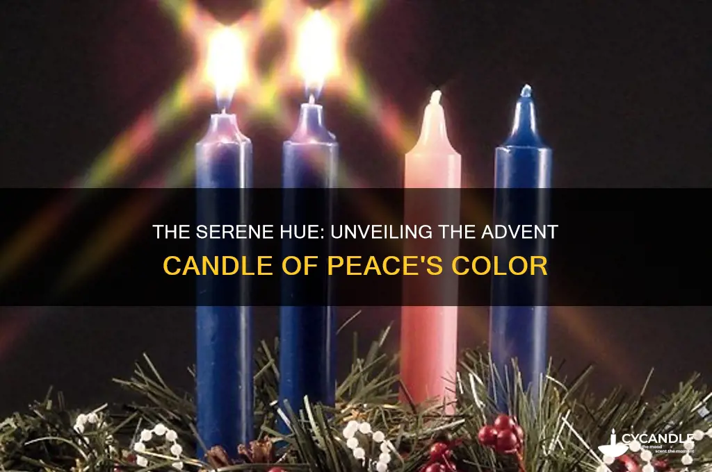 what color is the advent candle of peace