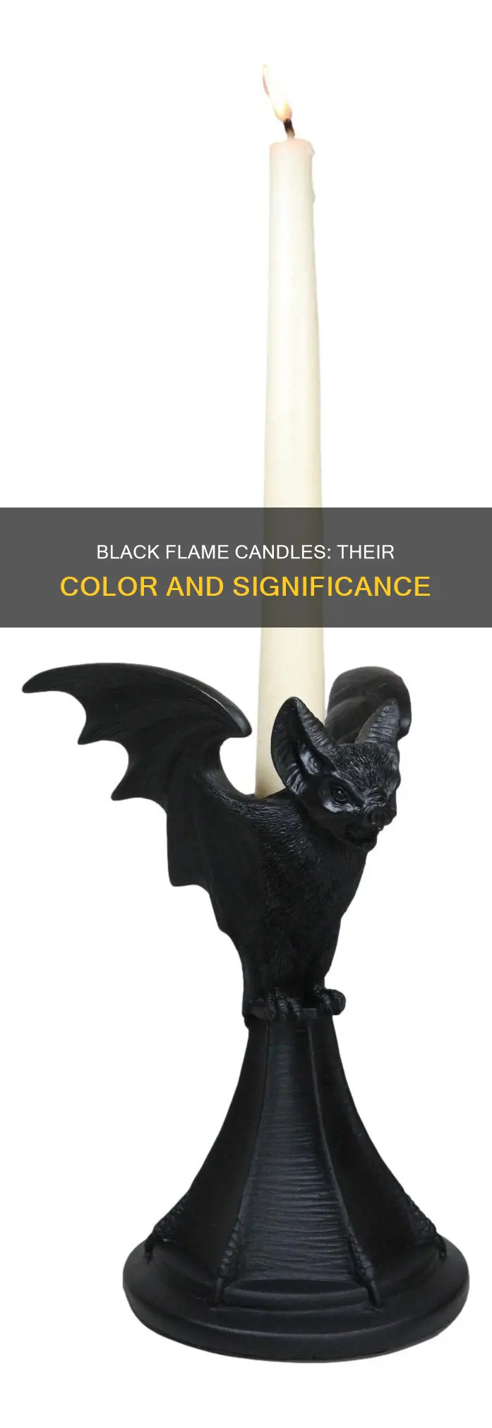 what color is the black flame candle