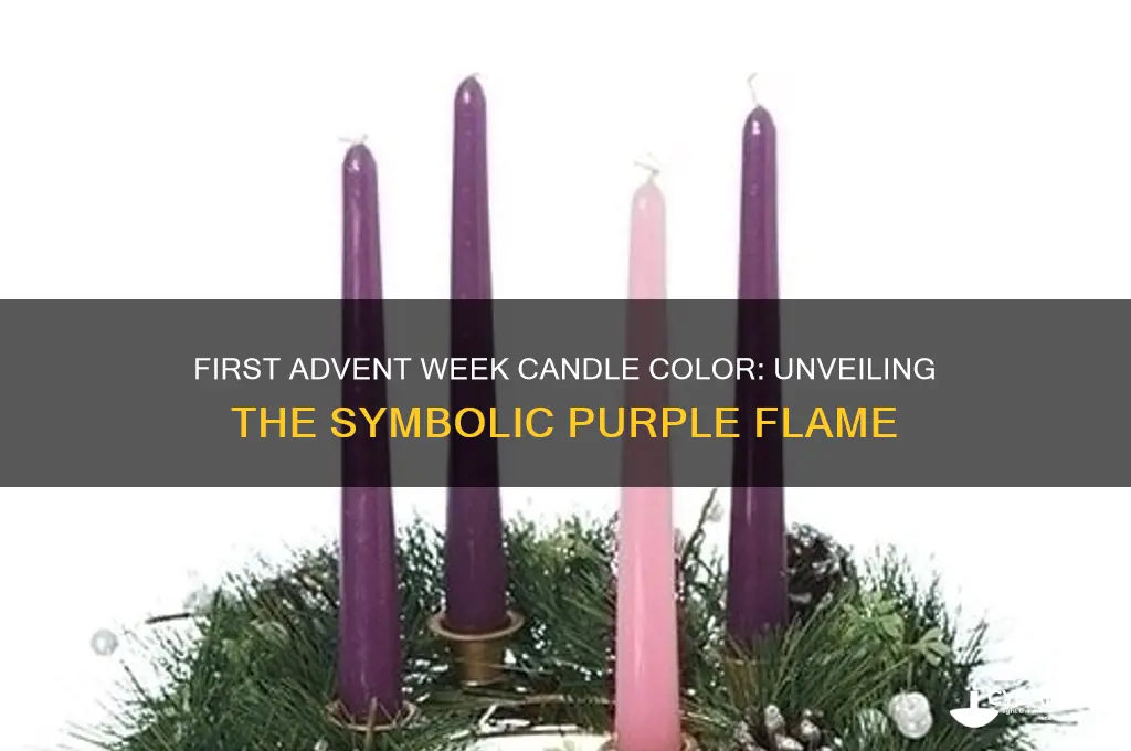 what color is the first advent week