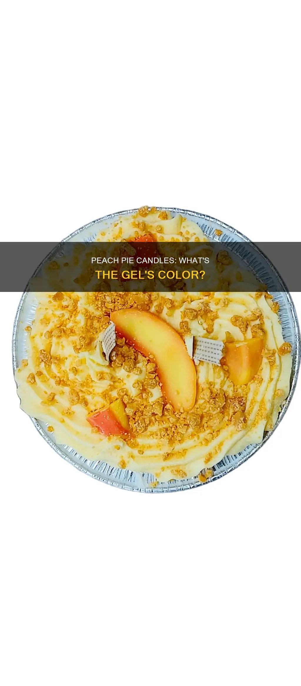 what color is the gel in peach pie candles