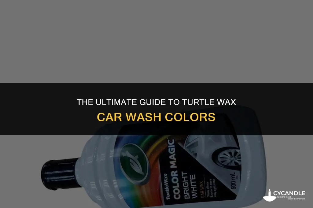 what color is turtle wax car wash