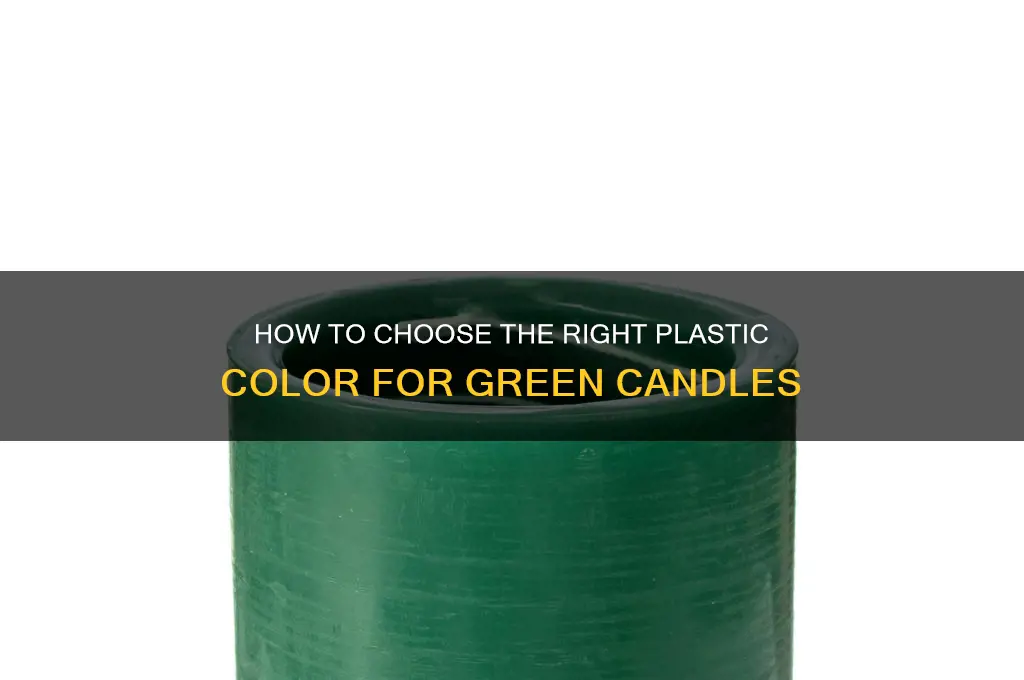 what color plastic makes a candle look green
