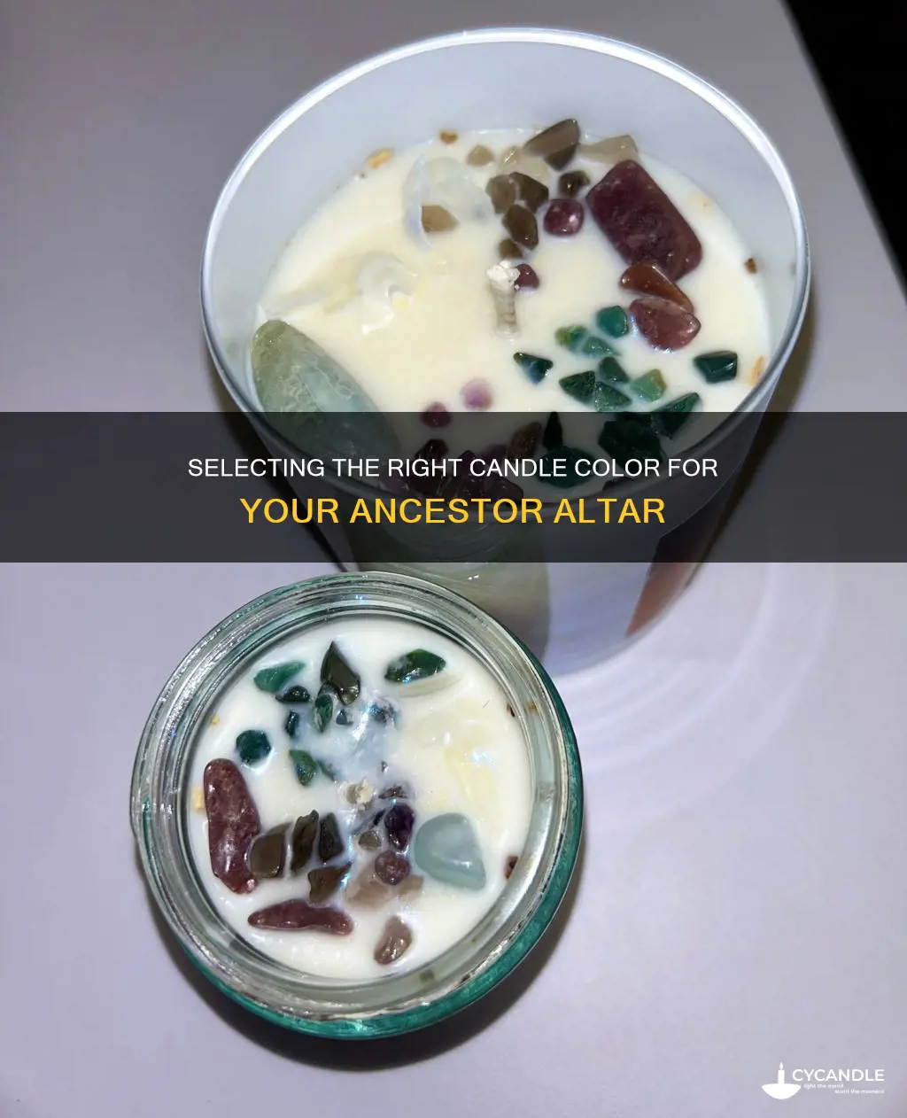 what color should a candle be for ancestor altar