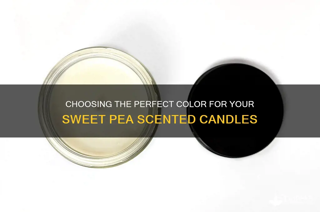 what color should i make my sweet pea scented candles