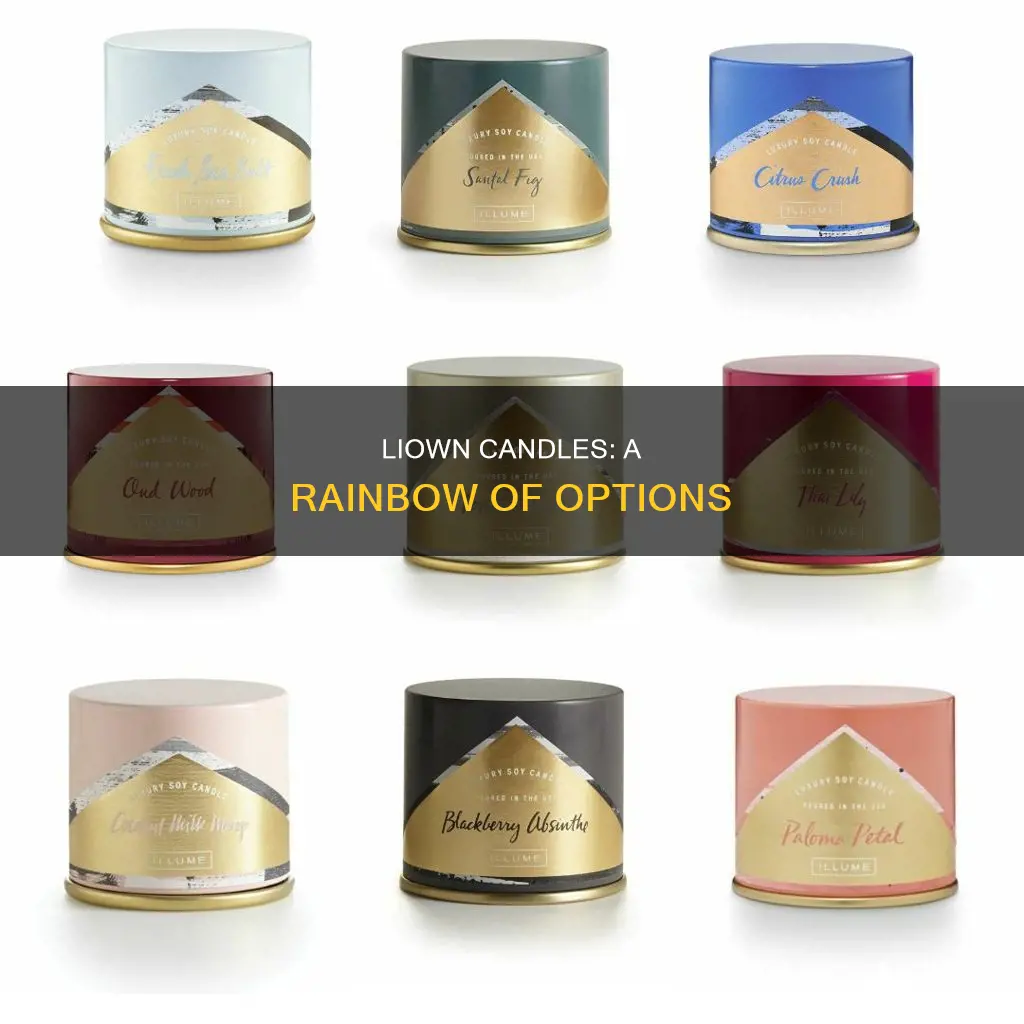 what colors are the liown candles available in