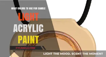 Warm Glow: Best Colors for Candlelight Acrylic Painting Effects