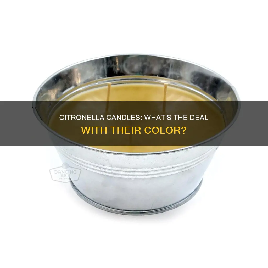 what colour are citronella candles