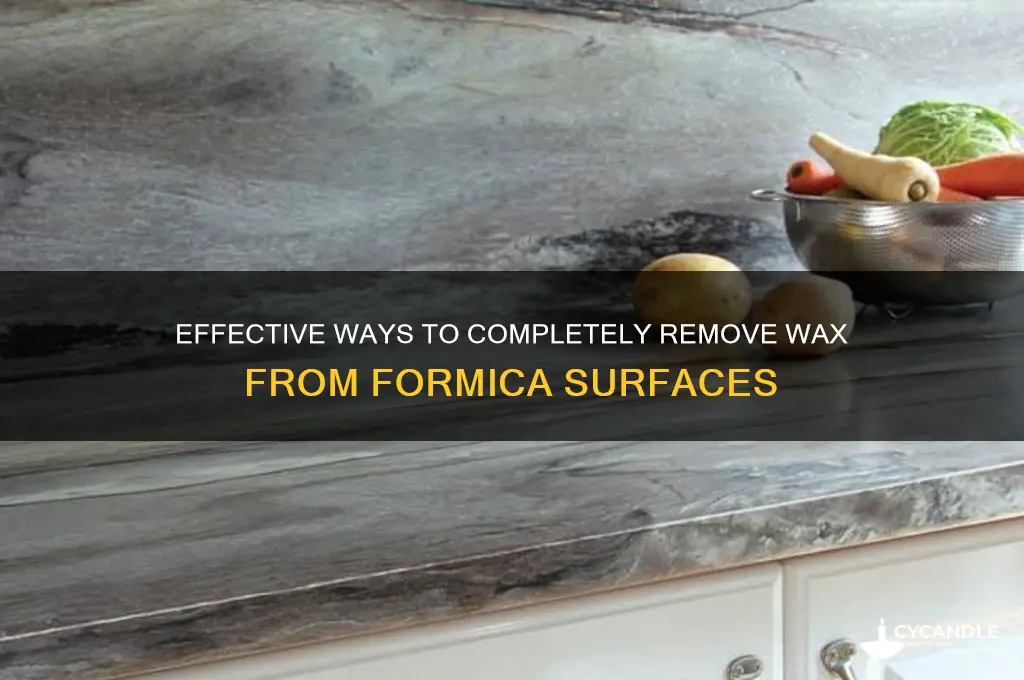 what completely removes wax from formica