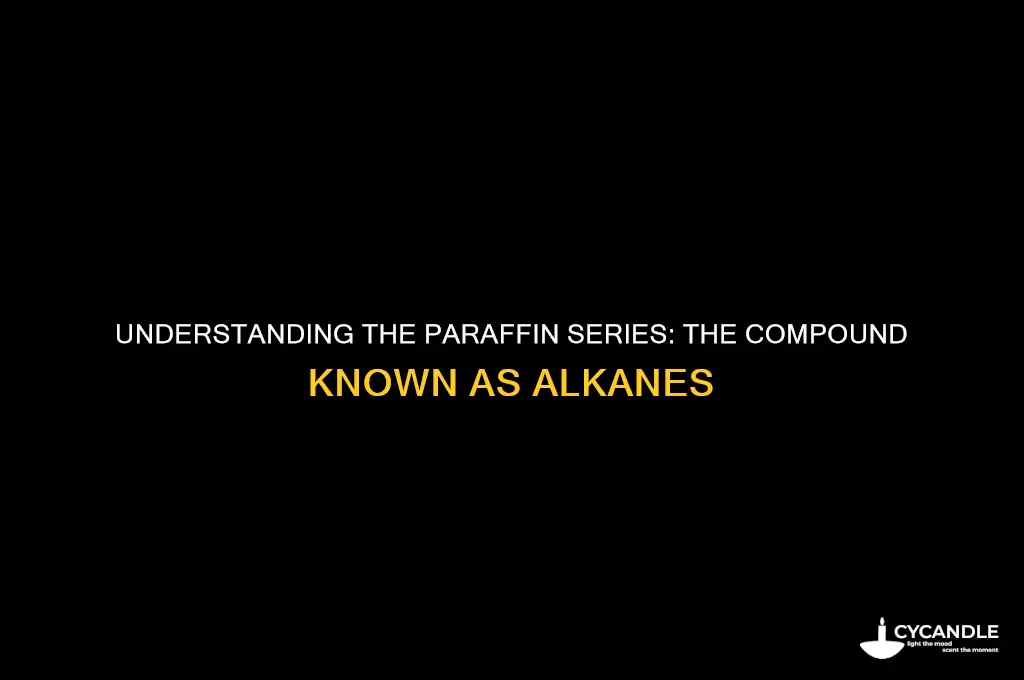 what compound refers to the paraffin series