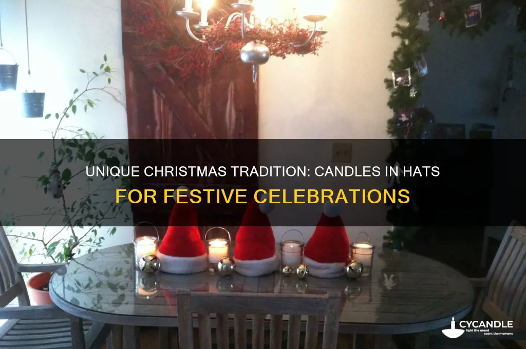 what country puts candles in their hat to celebrate christmas