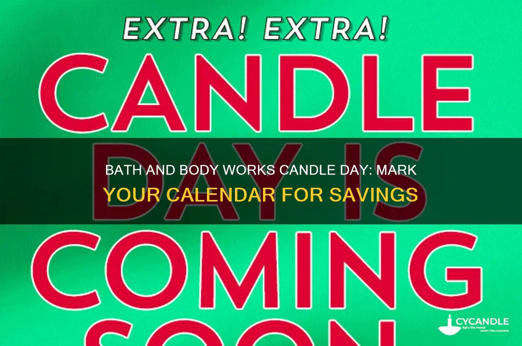 what date is bath and body works candle day