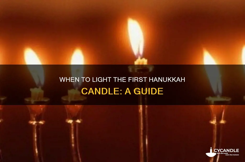 what day do you light the first hanukkah candle