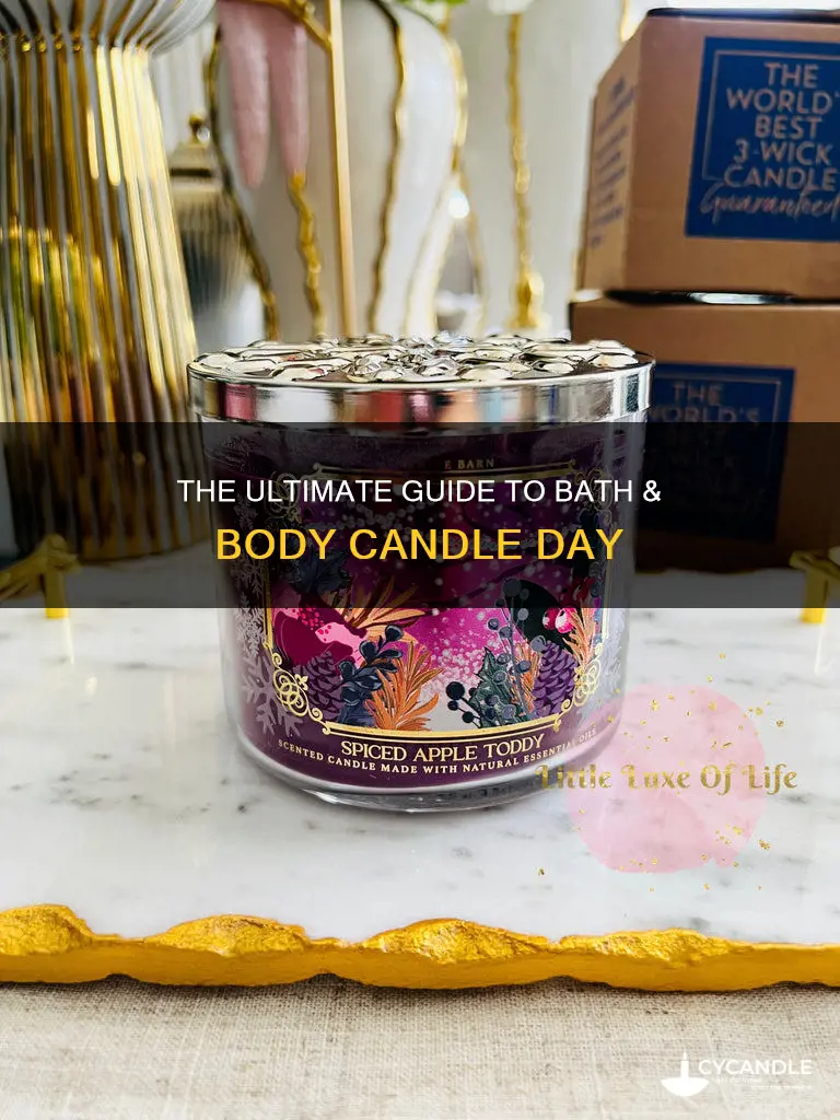 what day is bath and body candle day