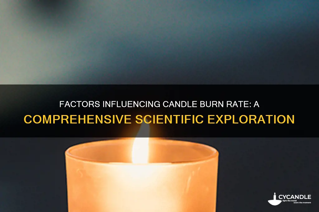 what determines how fast a candle burns