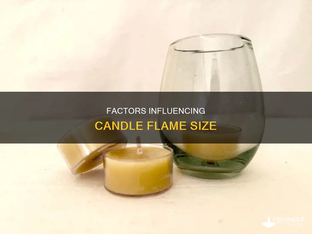 what determines the size of a candle flame