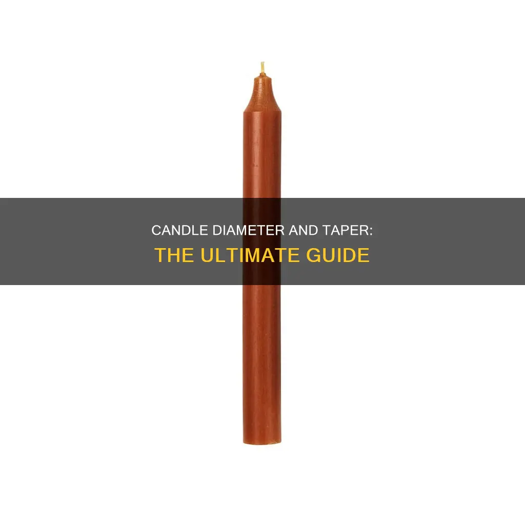 what diameter taper candle