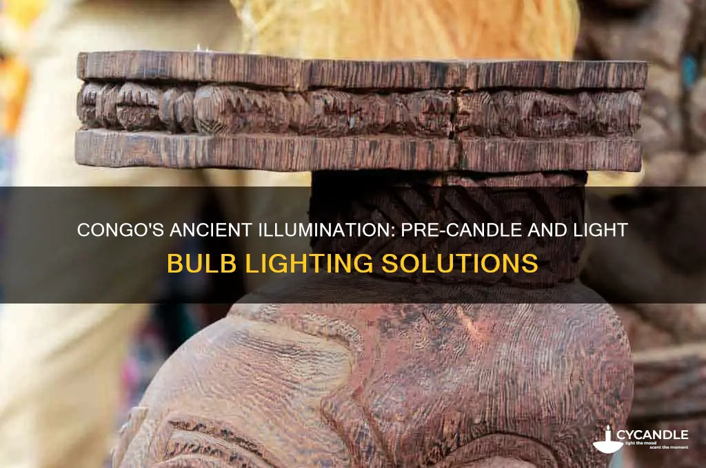 what did congolese use before candles were invented light bulbs
