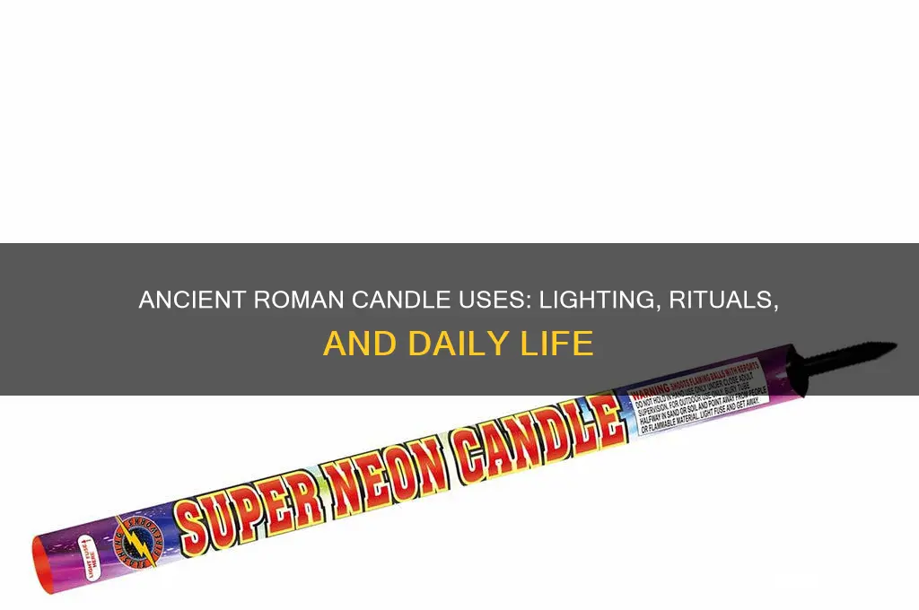 what did the ancient romans use candles for
