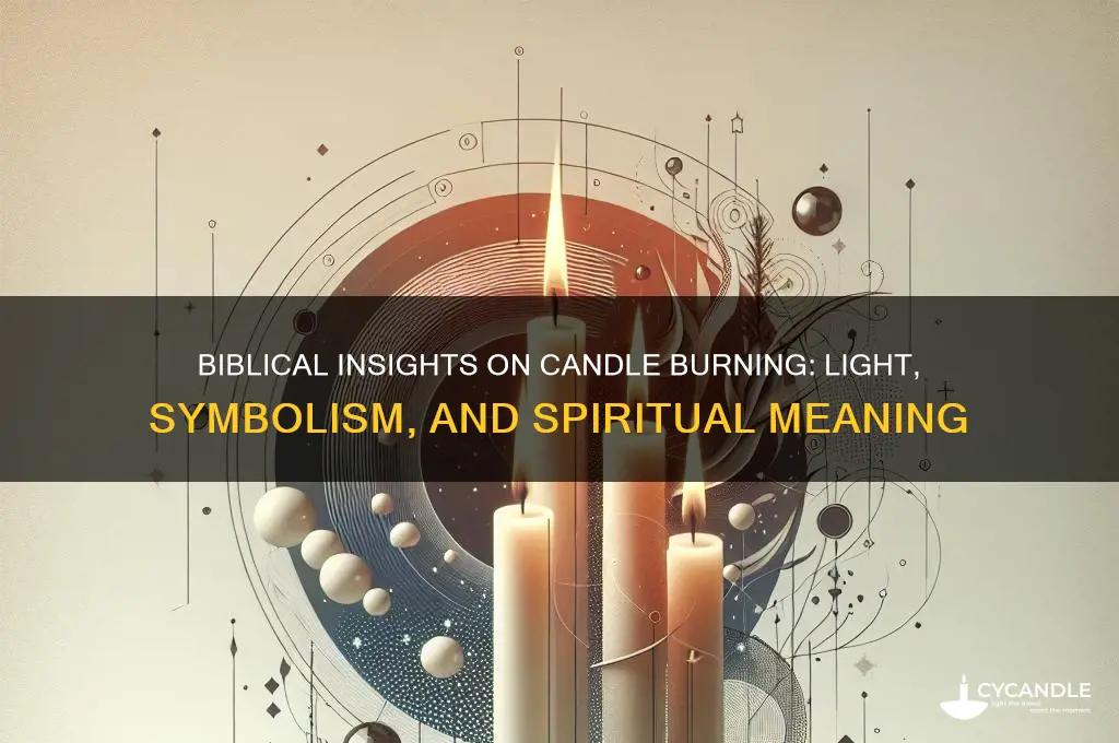 what did the bible say about candle burning