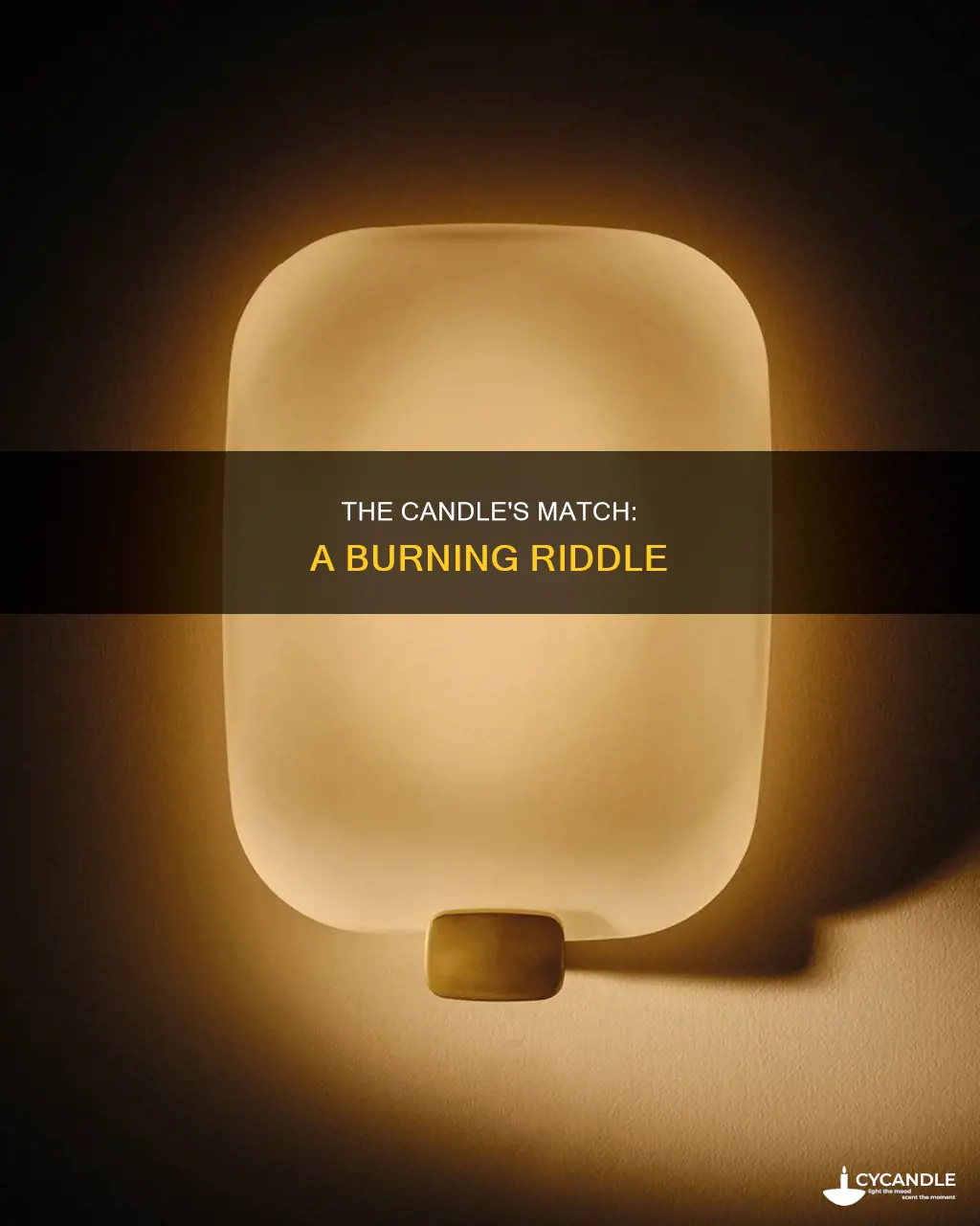 what did the candle say to the match math
