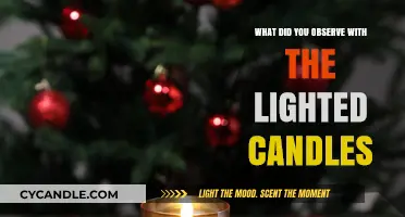 Dancing Flames: Observations from the Glow of Lighted Candles