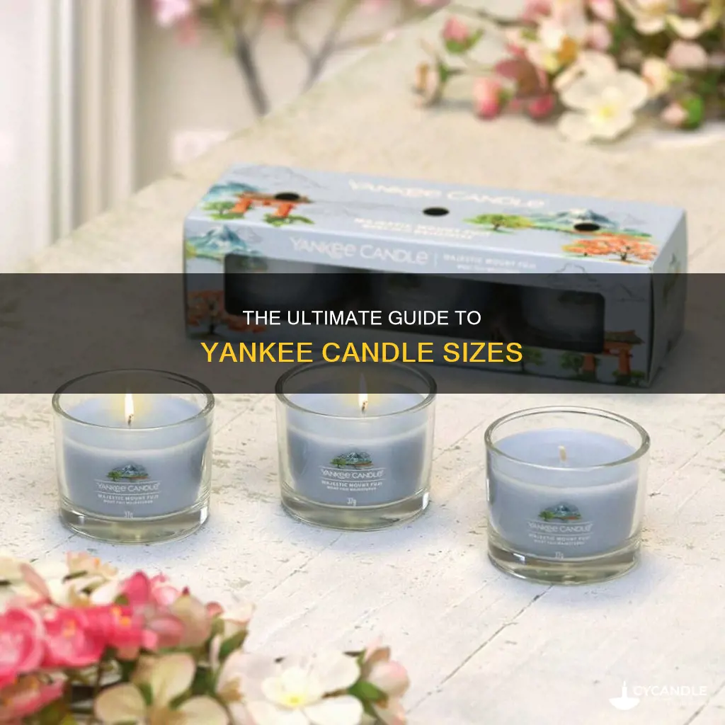 what dimention of yanky candles