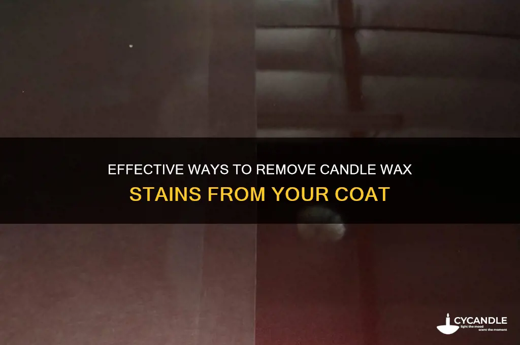 what dissolves candle wax off of coats