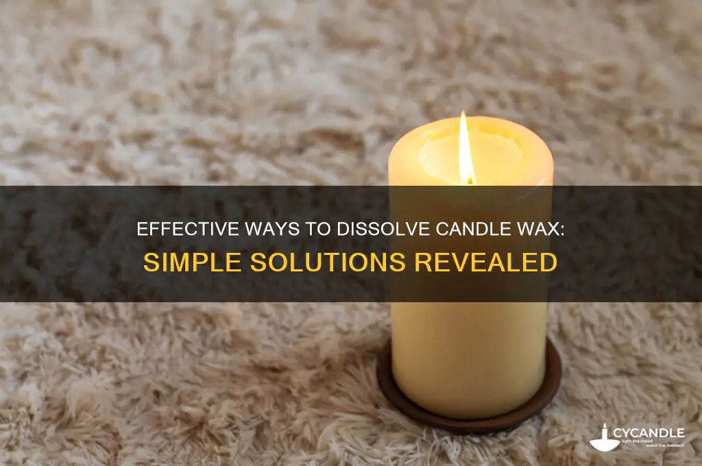 what dissolves candle wax