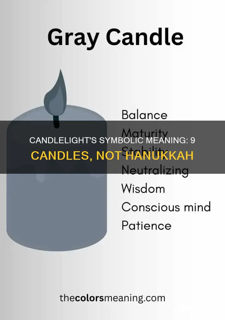 what do 9 candles represent not hanukkah