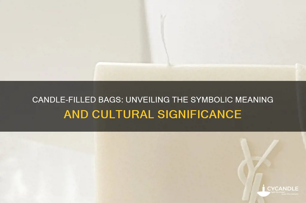 what do bags with candles in them mean