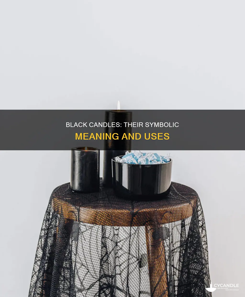 what do black candles represent