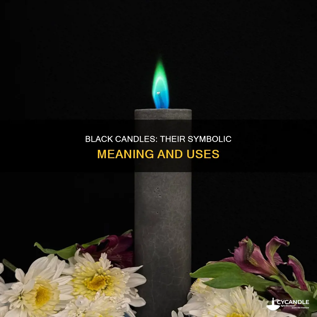what do black candles signify